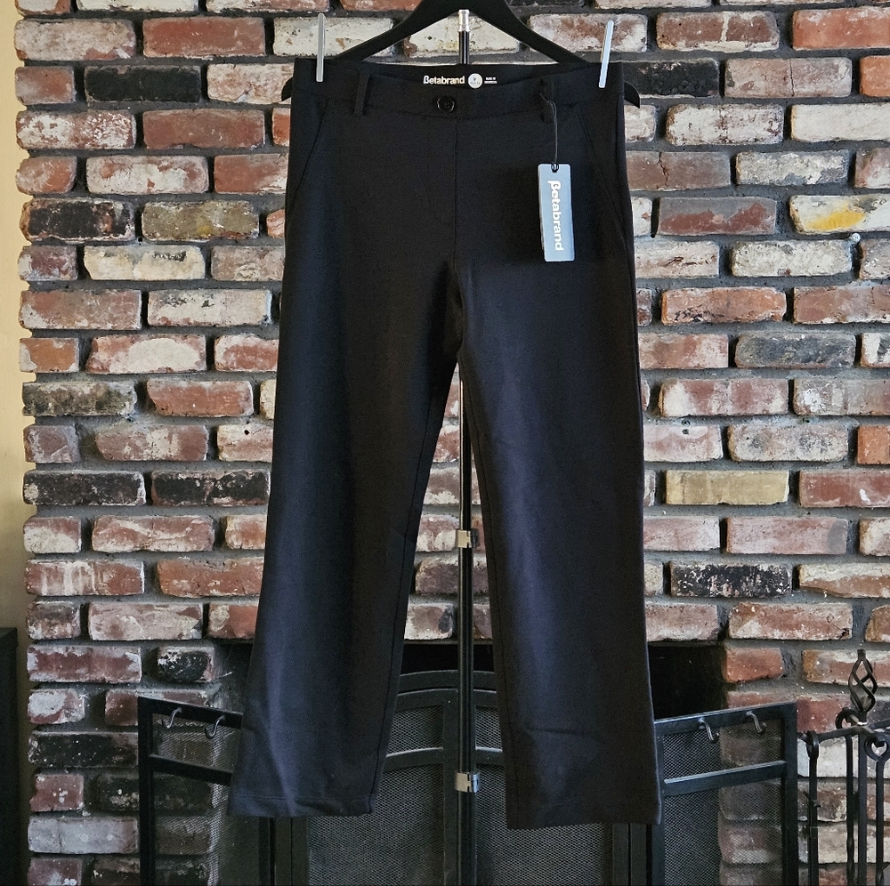 Classic Dress Pant Yoga Pant Straight (Black)